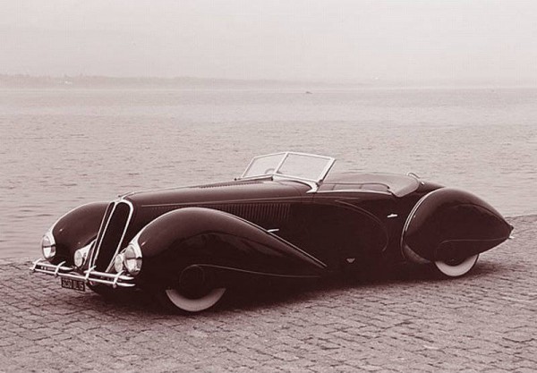 1938 Delahaye Type 135M better aerodynamics