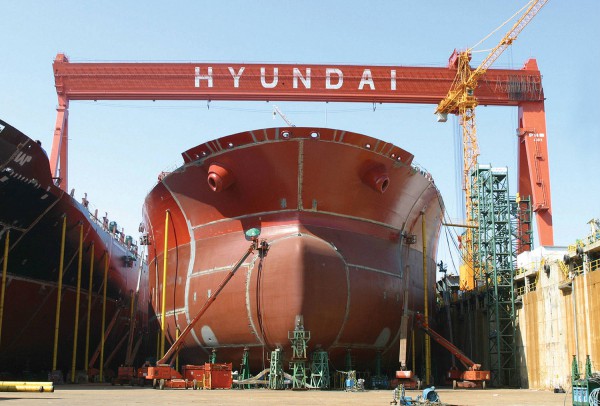 hyundai ship building asembly