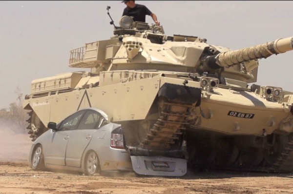Tank-Running-Over-Prius