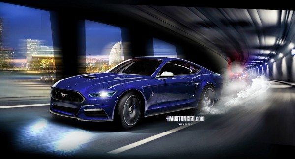 2015 Mustang GT Render (Blue) - Mustang6G