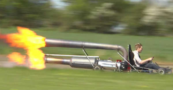 The BADDEST JET POWERED KART Ever On Earth Whos In For A 60MPH FIRE-SPITTING RIDE 2