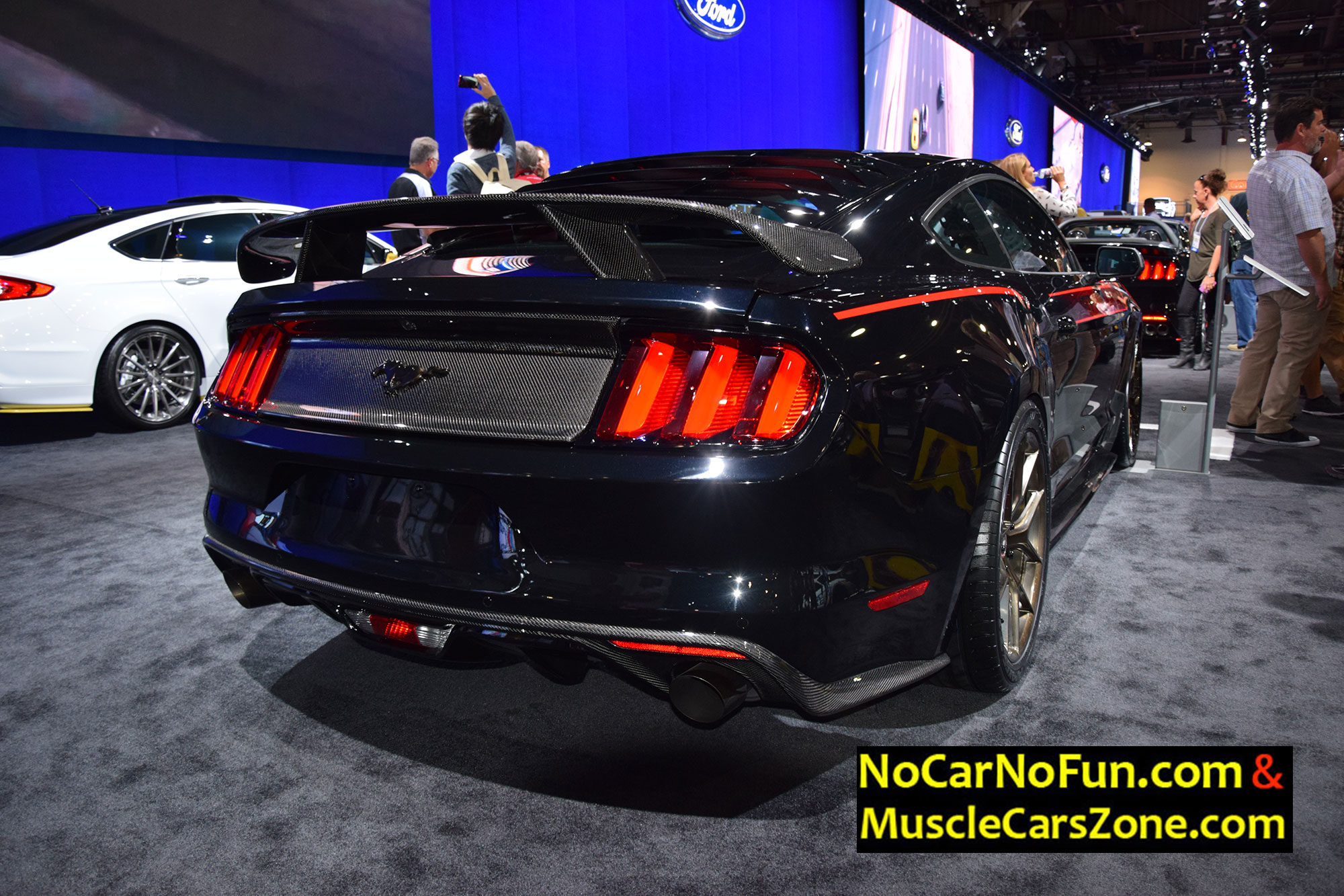 2017 Ford Mustang Fastback red black built by MRT 3 - SEMA SHOW 2016 Vegas