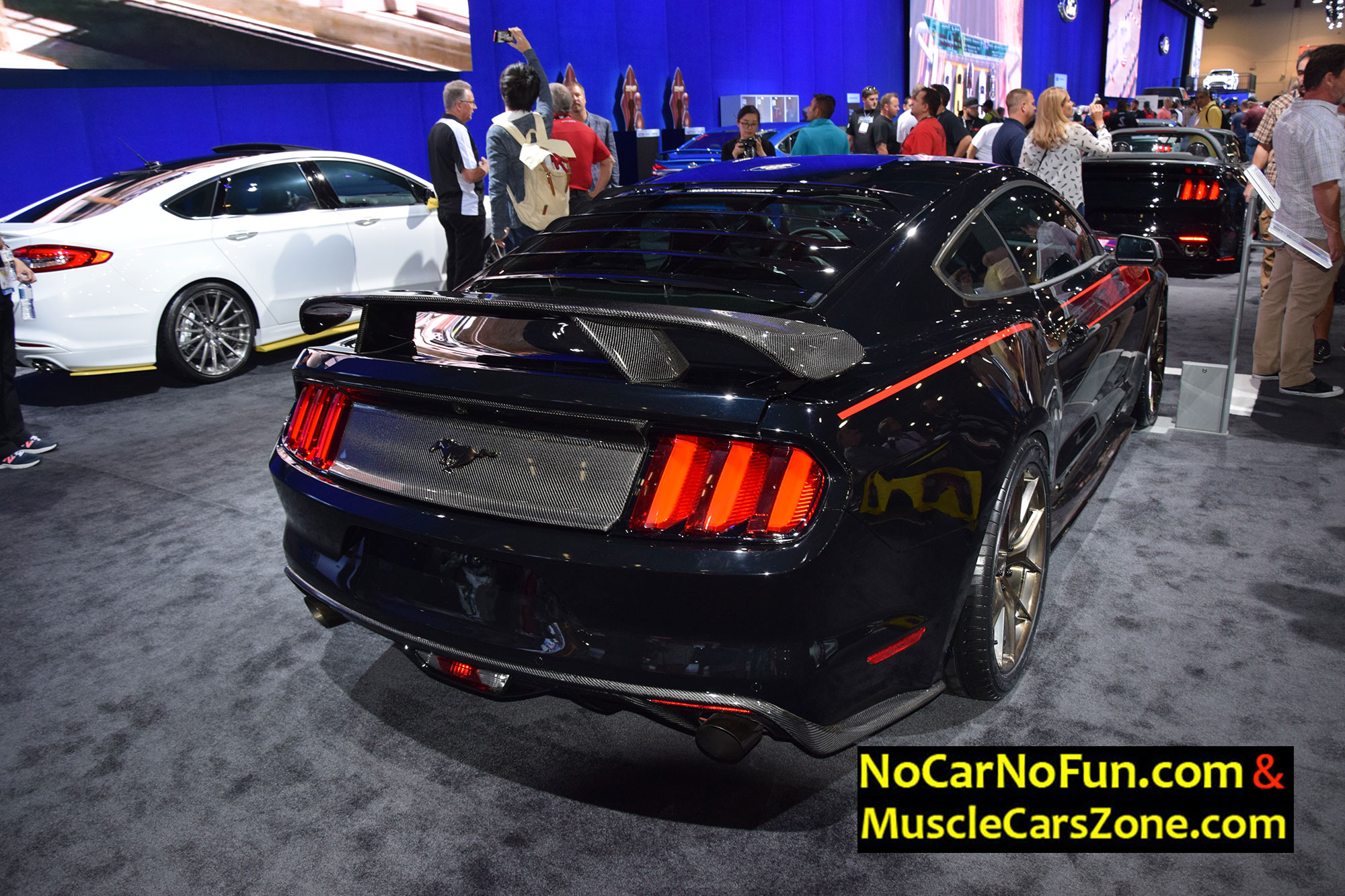 2017 Ford Mustang Fastback red black built by MRT 4 - SEMA SHOW 2016 Vegas