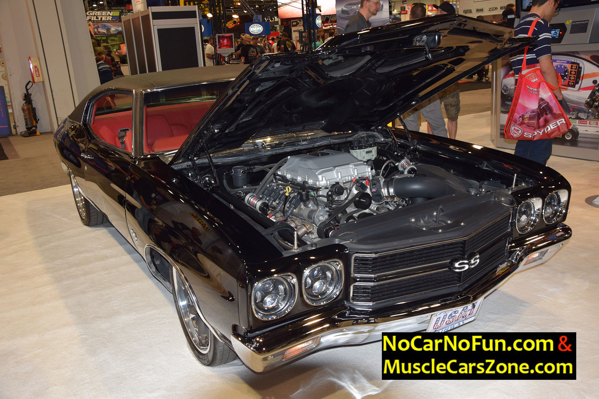 Classic Chevrolet Chevelle SS Black Red Interior 1 - Sema Show 2016 Vegas