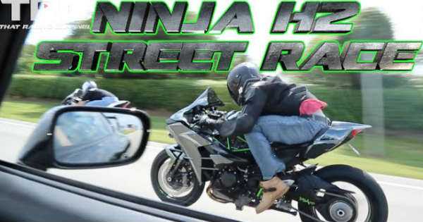 street race Kawasaki Ninja H2 vs 1200HP Supra R1M vs Turbo ZX-14R 2