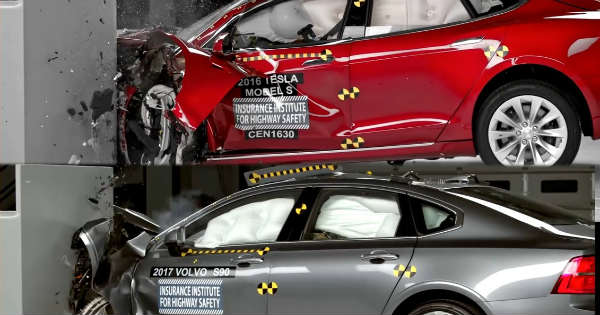 Tesla Model 3 vs Volvo S60 CRASH TEST 2