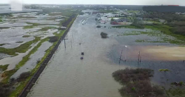 Drone Footage Shows Hurricane Harveys Destruction 2
