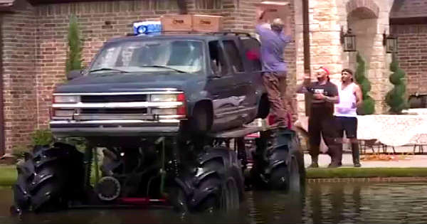Monster Trucks Help People In Houston 2