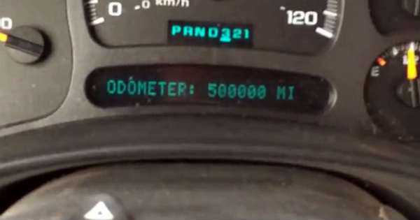 Chevy Silverado Celebrated 500,000 Miles Truck Odometer 3