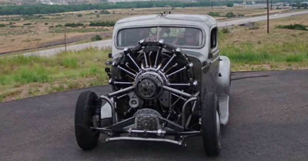 Air Radial Engine Powered 1939 Plymouth Truck First Test Drive 2