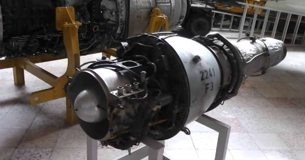 RUNAWAY JET ENGINE Tries to leave the building on its own 2