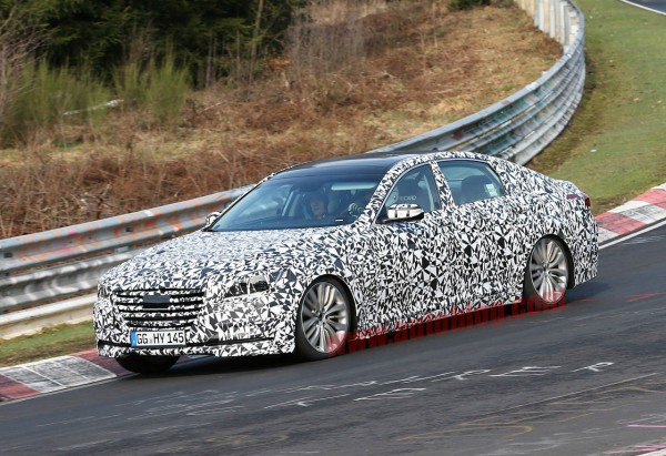 2014 hyundai genesis spy shots side