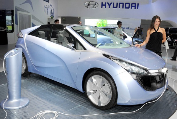 Hyundai Concept Blue electric car usa
