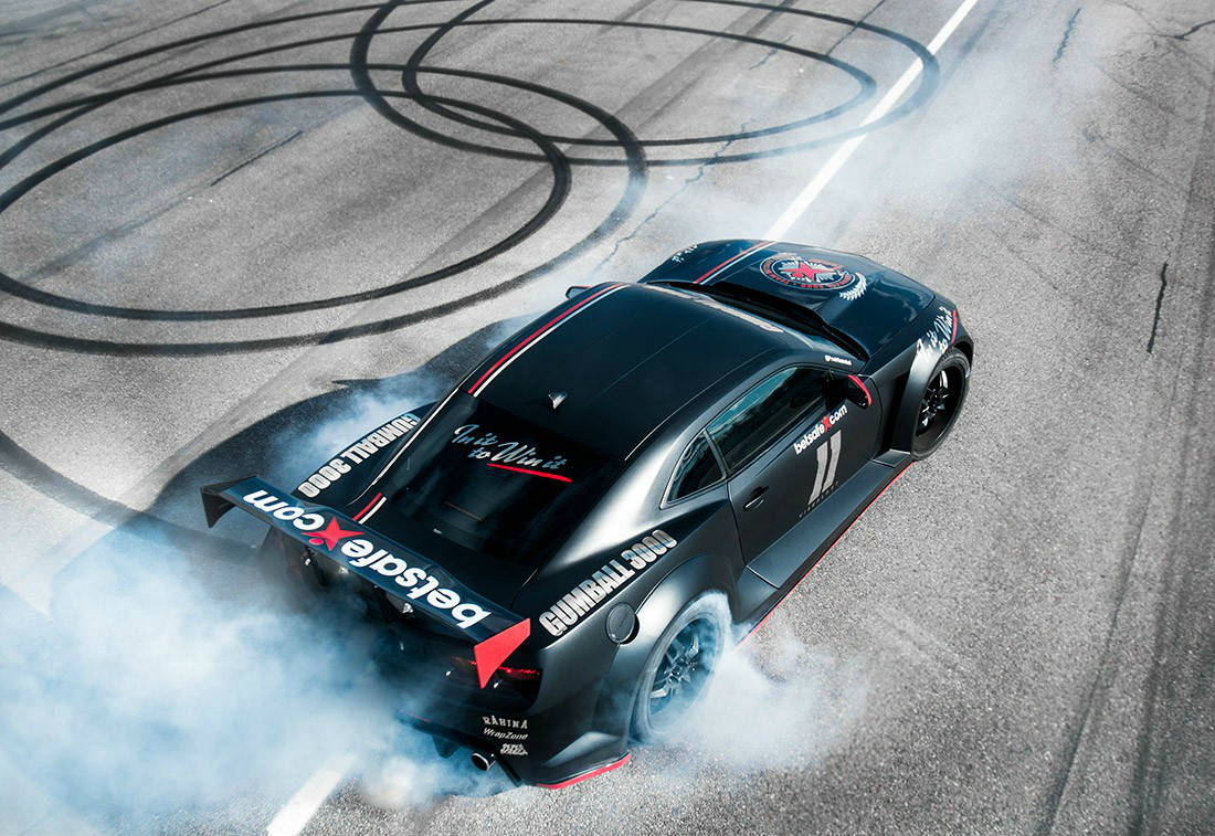 crazy camaro burnout