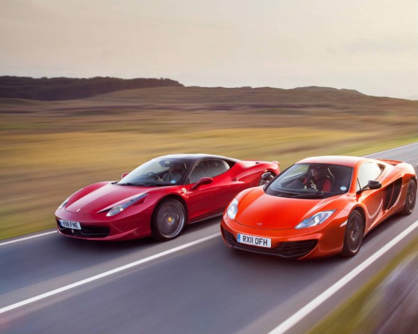 Ferrari 458 Spider vs McLaren 12C Spider 2