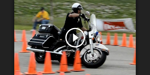 police officer Motorcycle Skill Course