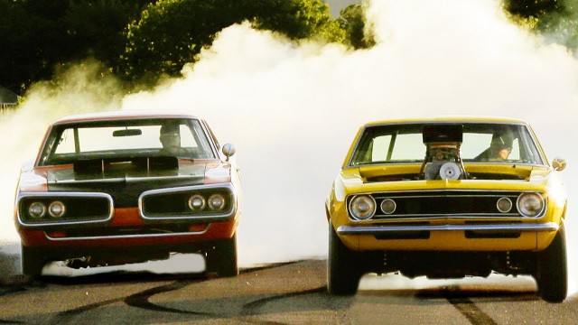 1967 Crusher Camaro vs 70 super bee 1500 mile burnout fest roadkill
