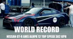 Nissan AMS GTR world record top speed