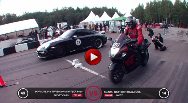 GSX 1300 Suzuki vs Porsche 911 Switzer R 750