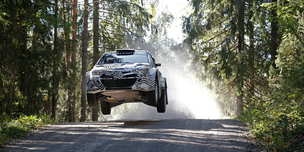 Hyundai i20 WRC testing