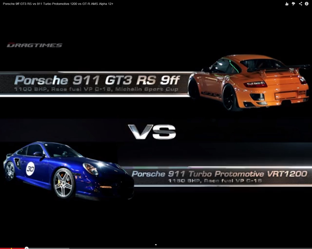 Porsche 9ff GT3 RS vs 911 Turbo Protomotive 1200