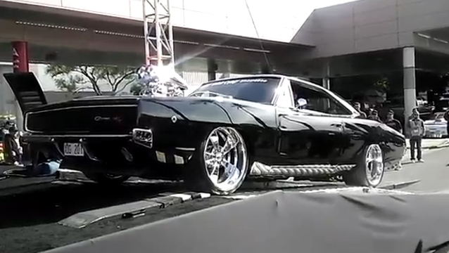 1968 Twin Turbo Dodge Charger at SEMA 2011