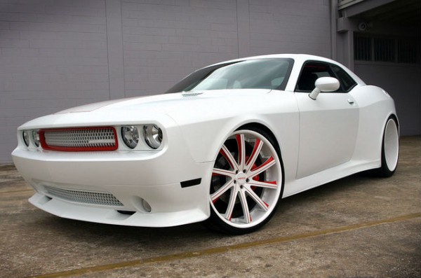 Matte White Dodge Challenger Widebody by Ultimate Auto