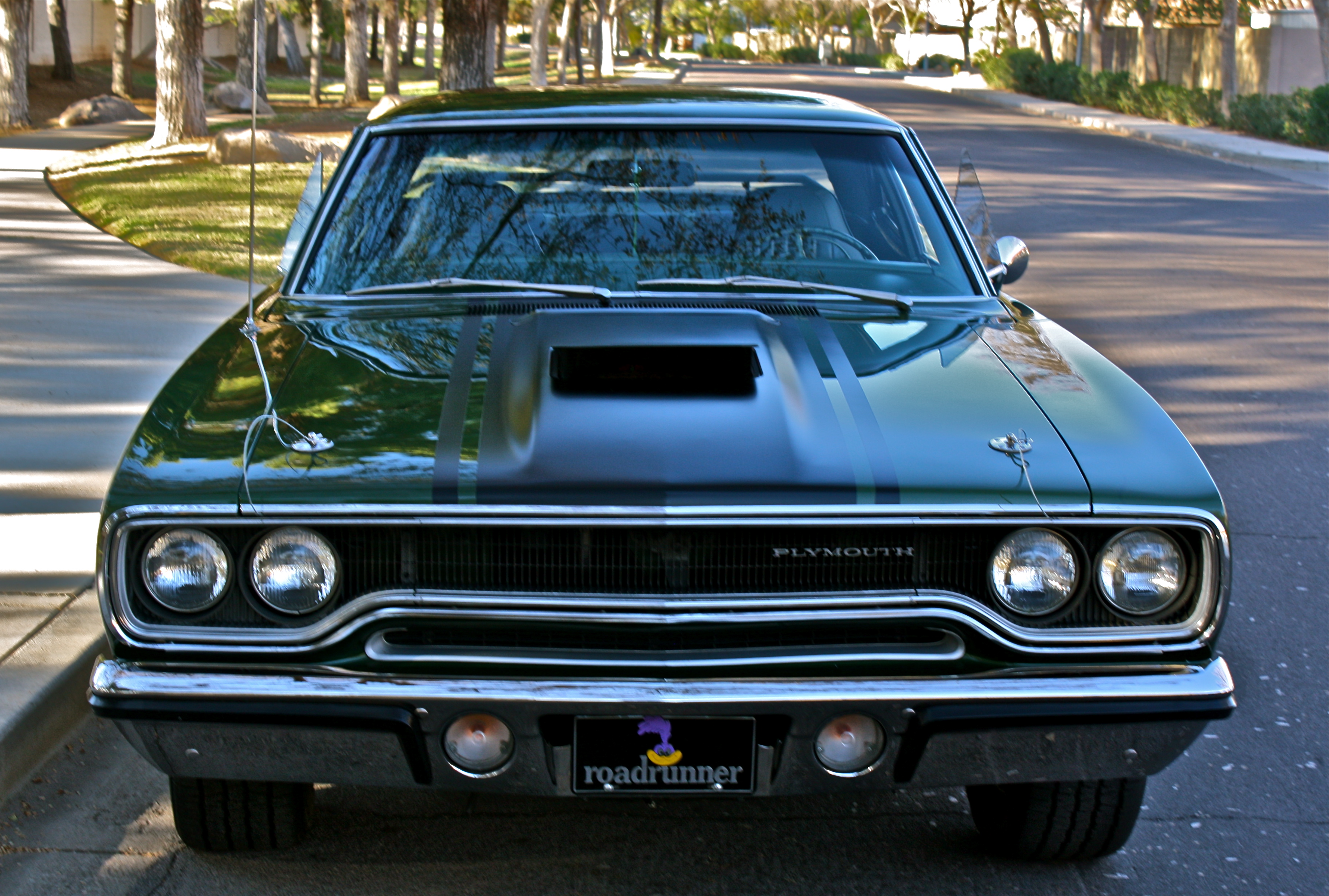 1970 plymouth roadrunner green hornet