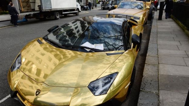 Lamborghini parking ticket
