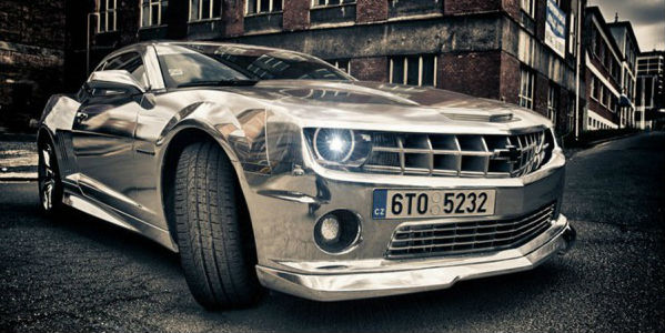 chrome chevrolet camaro