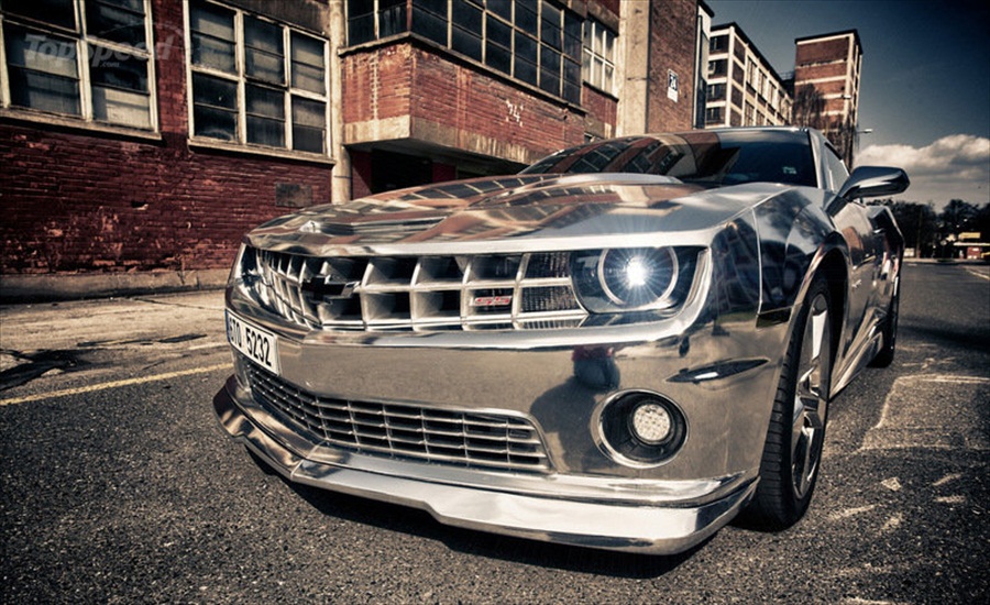 chrome chevrolet camaro
