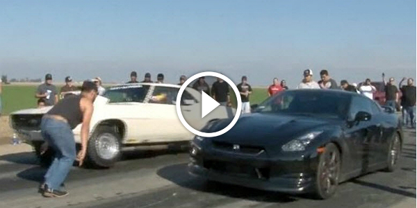 Muscle Cars vs GTR On A Daytime Cali Street Racing