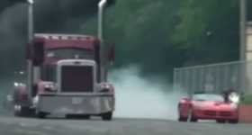 Coga TRUCK vs VIPER peterbilt trucks drag race 1
