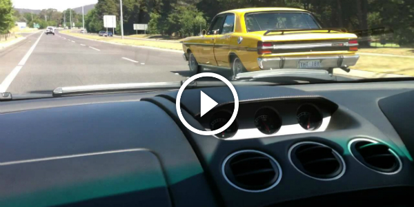 Lamborghini Gallardo vs Classic Ford Falcon GT! 41