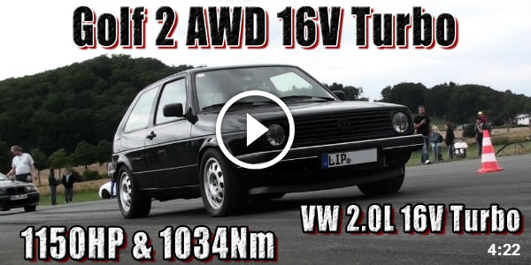 Brutal Golf Mk2 1150HP Golf Mk2 Turbo
