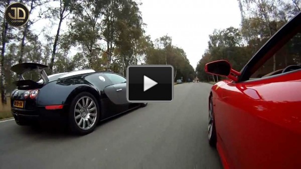 Veyron vs Ferrari F430 Cars