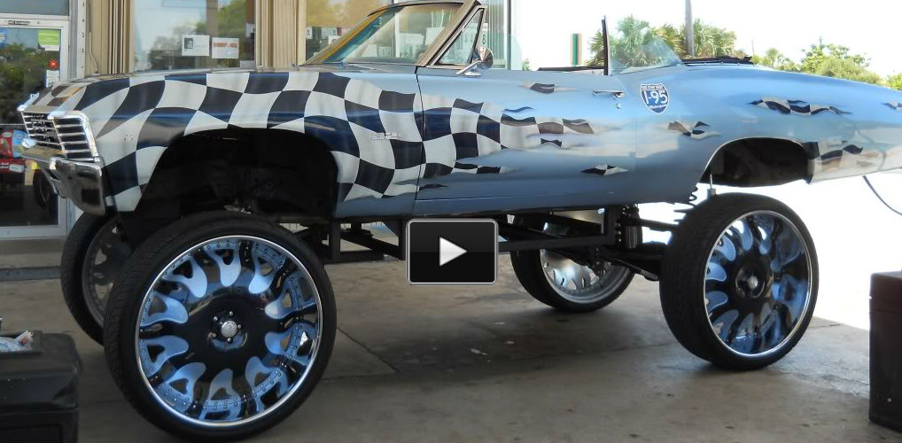 Pimped Chevy Impala forgiato rims