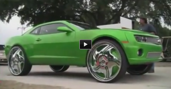 Camaro on 30 Inch Rims