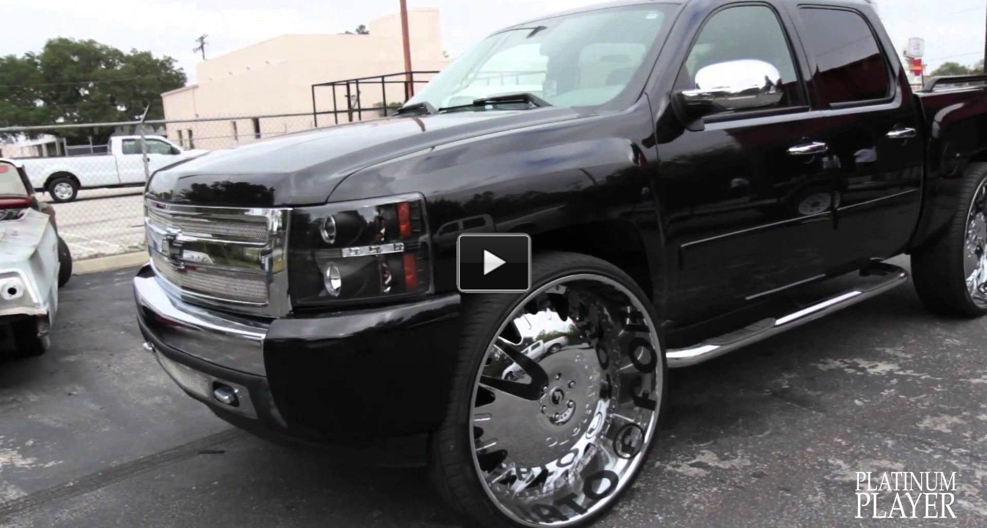 Pimped Chevy Truck on huge rims
