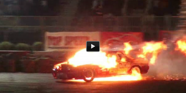 nissan skyline drift burn flame