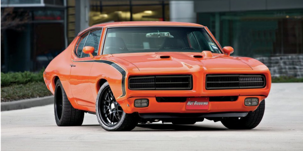 1969 pontiac gto rear profile