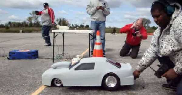 14 RC dragster Pro Stock RC Custom Nitrous 90 cc engine toy 1