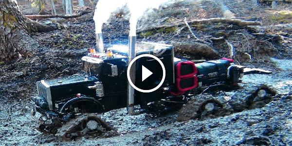 CAN HE PULL OUT Semi-Truck RC 6X6 BEAST Got Stuck In Mud Full HD (1080p) 4 RC Semi Truck
