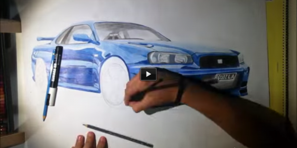 R34 GTR Drawing