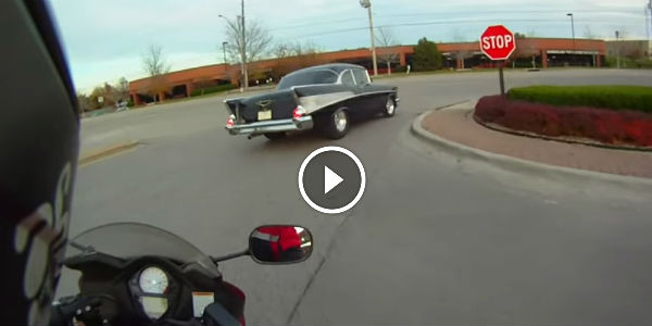 1957 chevy bel air vs bike
