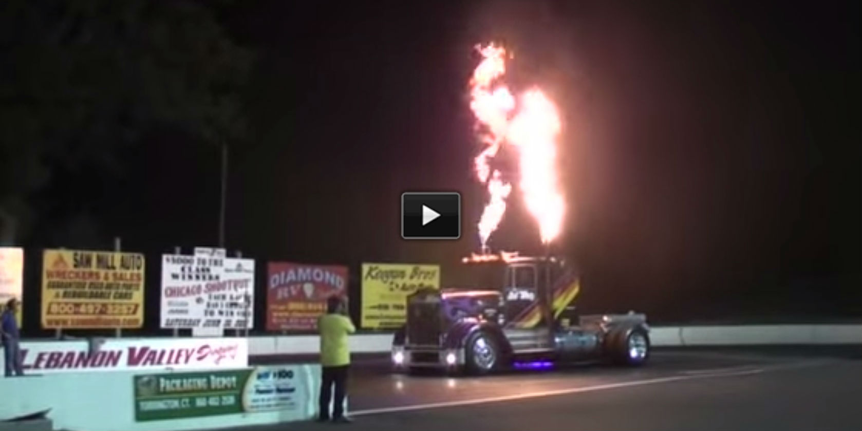 Jet Truck Drag Race