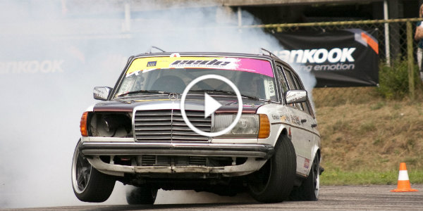 INSANE Drifting With The Legendary Diesel Mercedes W123 Wagon 1