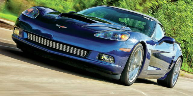 2006 chevrolet corvette convertible front-side view porsche