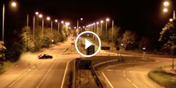 Drifting on a Highway U Turn in a Fast & Furious Style Caught on CCTV Camera! The ULTIMATE Highway Drift 1