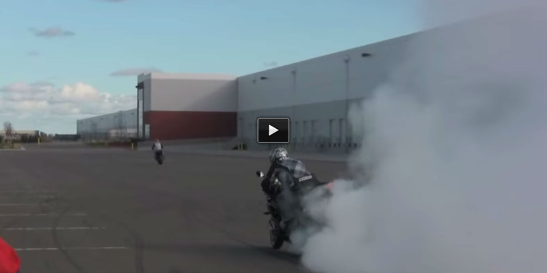 stunt skills motorcycle burnout